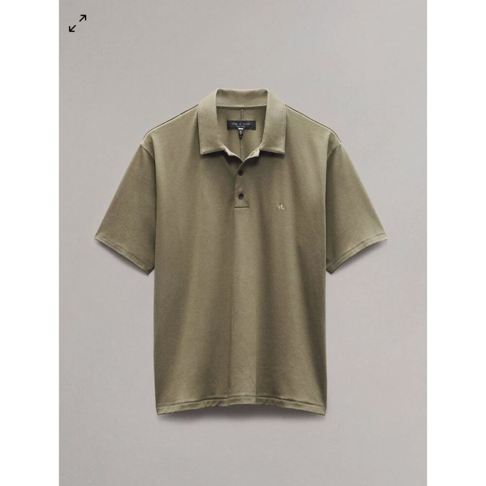 Rag & Bone 100% Pima Cotton Polo Shirt